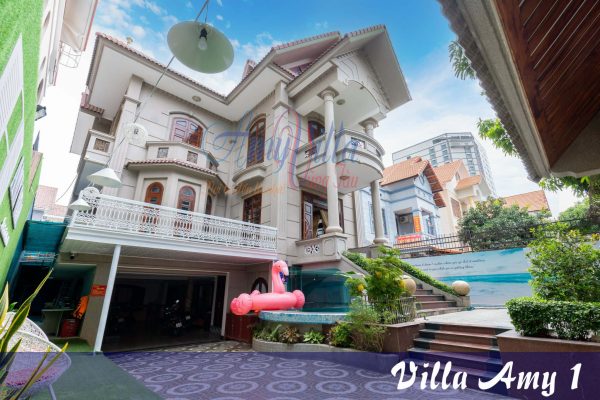 Villa Amy 1 le hong phong bai sau vung tau kim minh 7 phong ngu-bida-karaoke Hồ bơi rông, gan bien (1)
