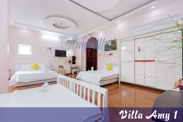 Villa Amy 1 le hong phong bai sau vung tau kim minh 7 phong ngu-bida-karaoke Hồ bơi rông, gan bien (1)