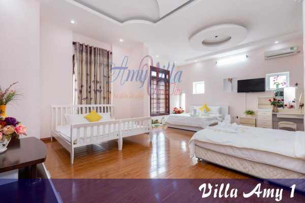 Villa Amy 1 le hong phong bai sau vung tau kim minh 7 phong ngu-bida-karaoke Hồ bơi rông, gan bien (1)